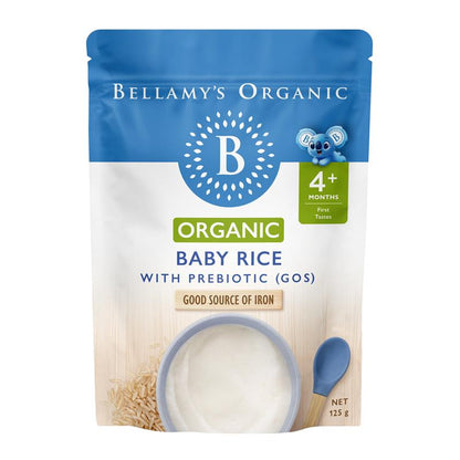 Bellamy's Organic Baby Rice with Prebiotic 125g