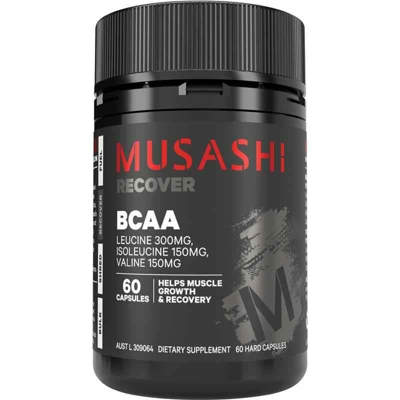 Musashi Muscle Recovery BCAAs 60 Capsules