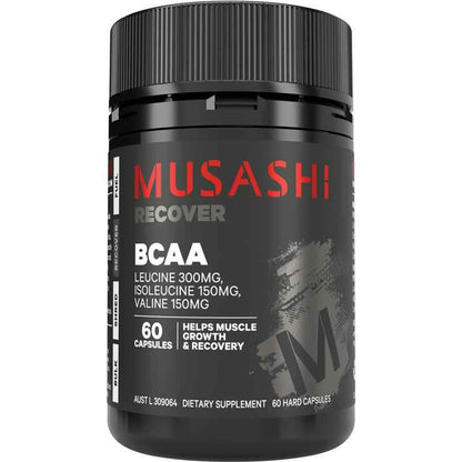 Musashi Muscle Recovery BCAAs 60 Capsules