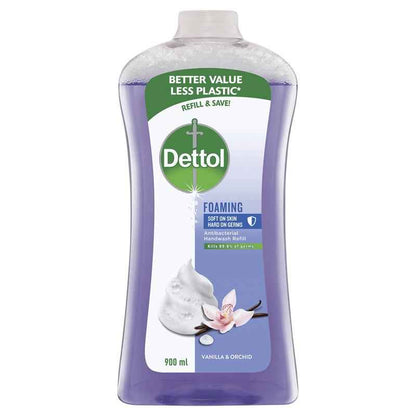 Dettol Antibacterial Foaming Hand Wash Vanilla & Orchid Refill 900ml