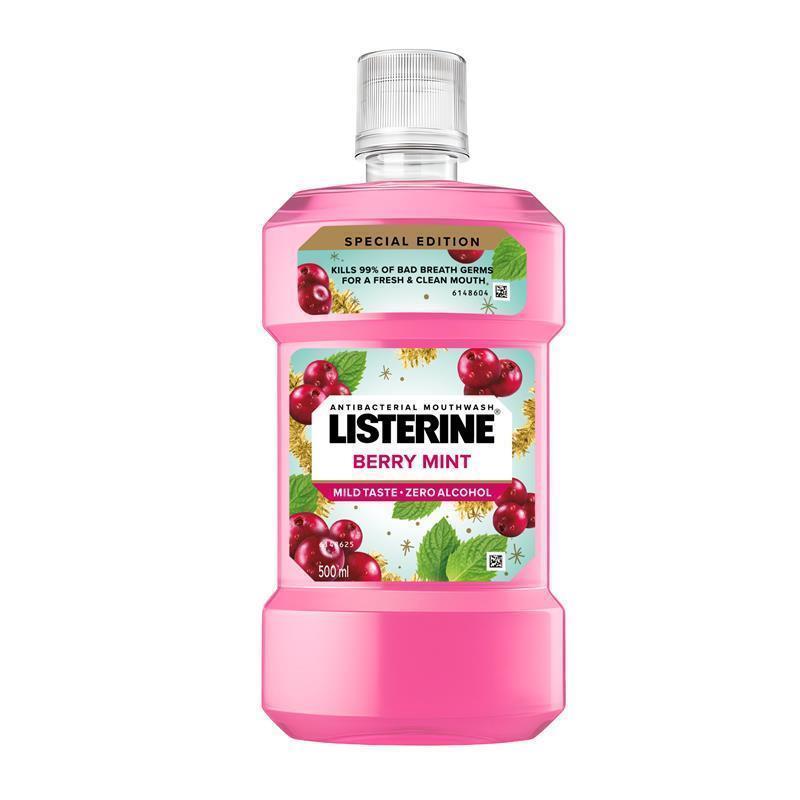 Listerine Mouthwash Berry Mint Limited Edition 500ml