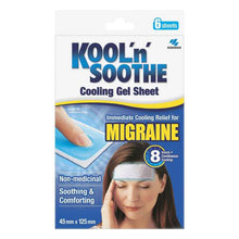 Kool n Soothe Migraine Relief - 6 sheets
