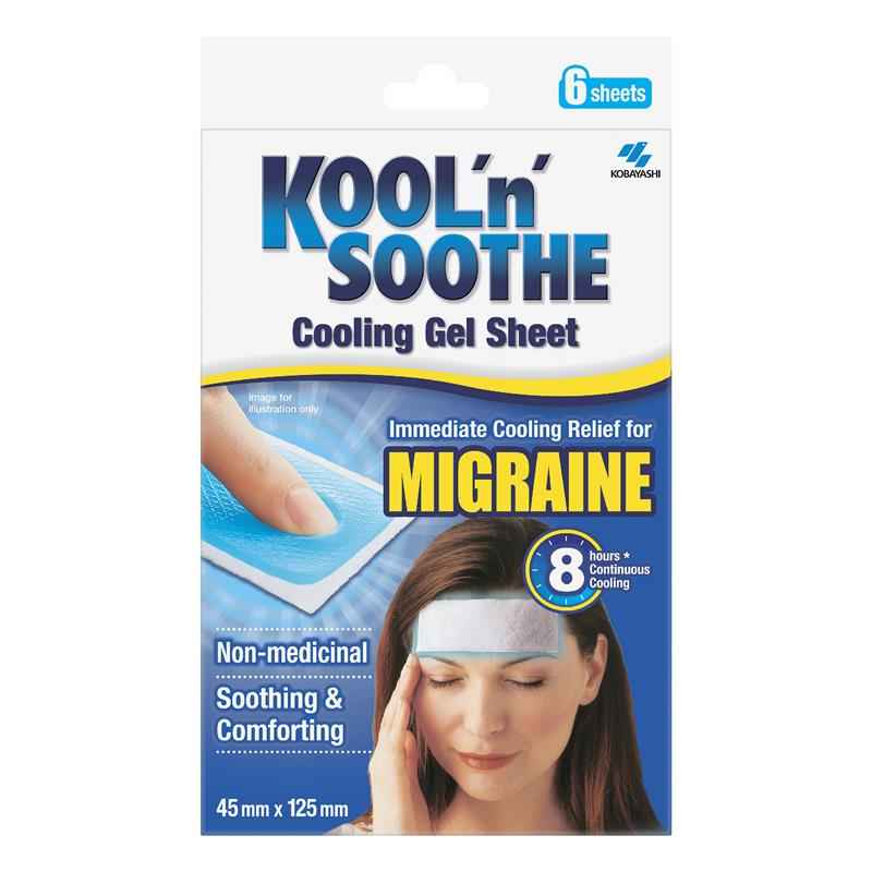 Kool n Soothe Migraine Relief - 6 sheets