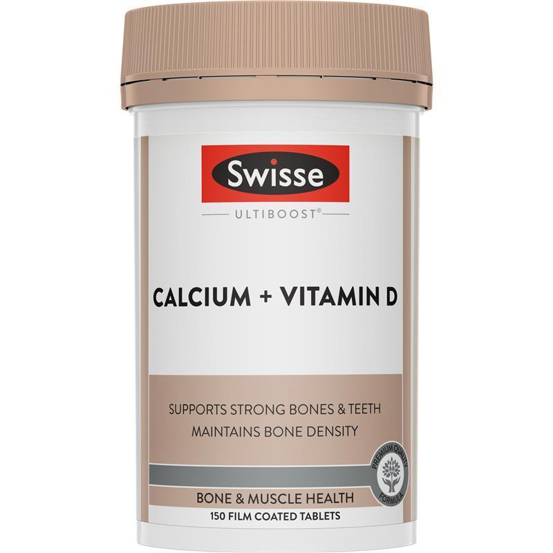 Swisse Ultiboost Calcium + Vitamin D 150 Tablets