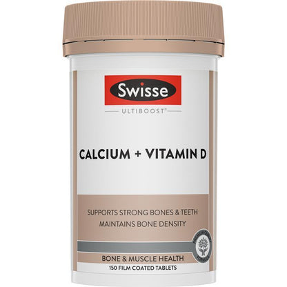 Swisse Ultiboost Calcium + Vitamin D 150 Tablets