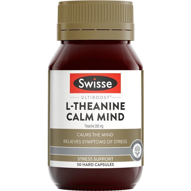 Swisse Ultiboost L-Theanine Calm Mind 50 Capsules - GimmeNow
