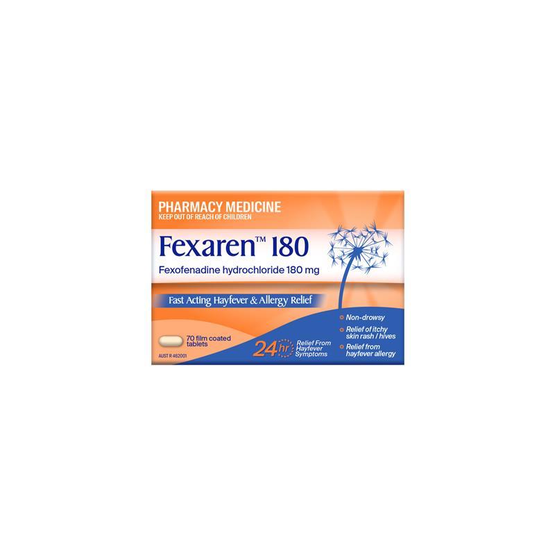 Fexaren 180mg 70 Tablets