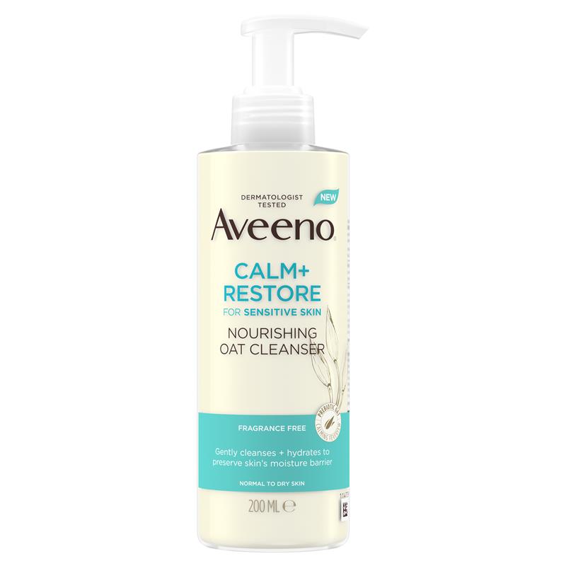 Aveeno Face Calm and Restore Nourishing Oat Cleanser 200ml