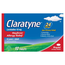 Claratyne Allergy & Hayfever Relief Antihistamine 10 Tablets