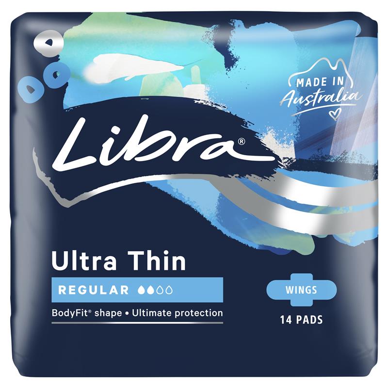 Libra Pads Ultra Thins with Wings Regular 14