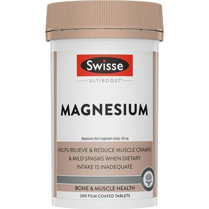 Swisse Ultiboost Magnesium 200 Tablets