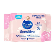 Curash Baby Sensitive Travel Wipes 20 Pack