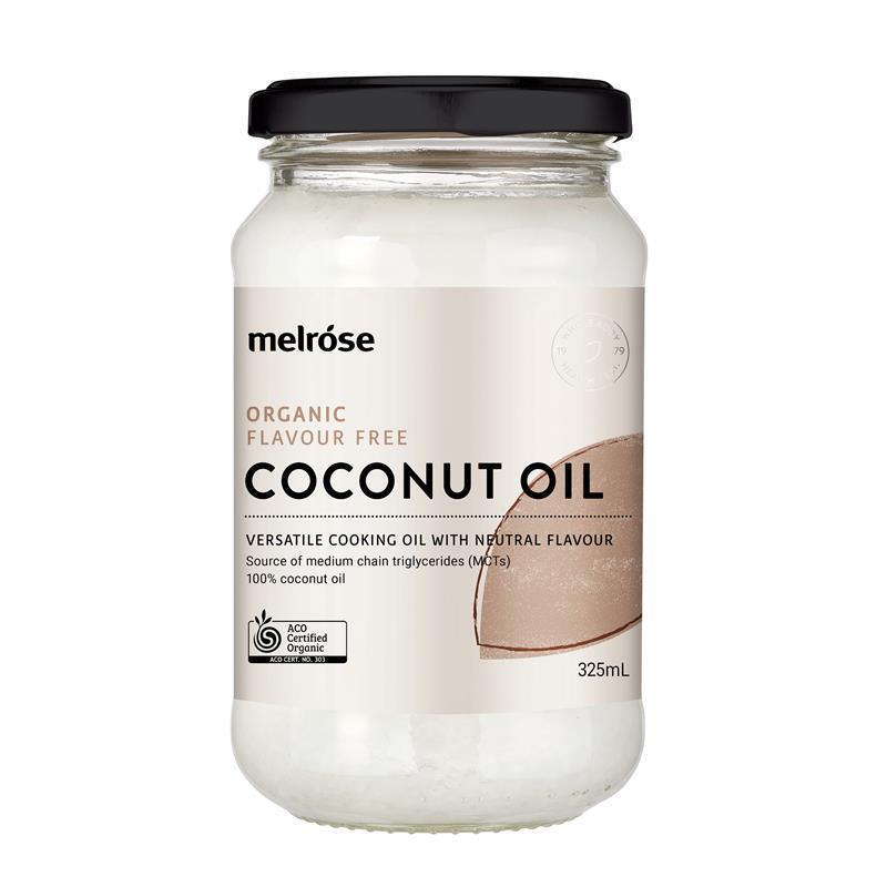 Melrose Organic Flavour Free (Refined) Coconut Oil 325ml