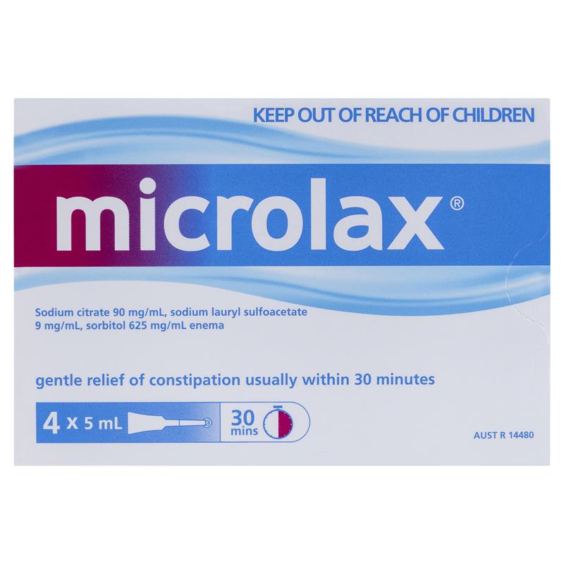 Microlax Enemas 5mL Pack 4