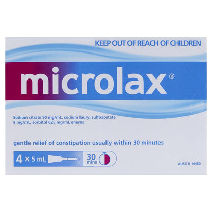 Microlax Enemas 5mL Pack 4