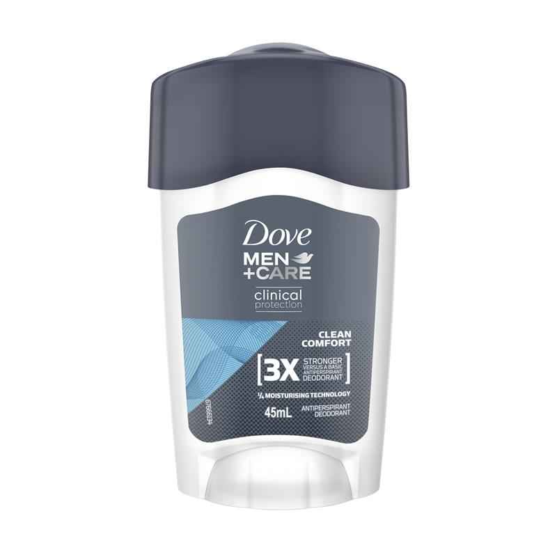 Dove for Men Clinical Protection Antiperspirant Deodorant Clean Comfort 45ml