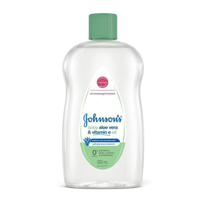 Johnson's Baby Oil with Aloe Vera & Vitamin E 500mL
