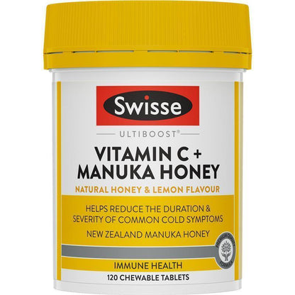 Swisse Vitamin C + Manuka Honey 120 Tablets