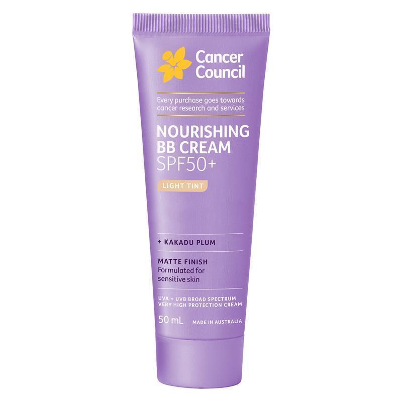 Cancer Council SPF 50+ Face Day Wear BB Cream Matte Light Tint 50ml