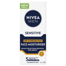 NIVEA MEN Sensitive Protective Moisturiser SPF15 75ml