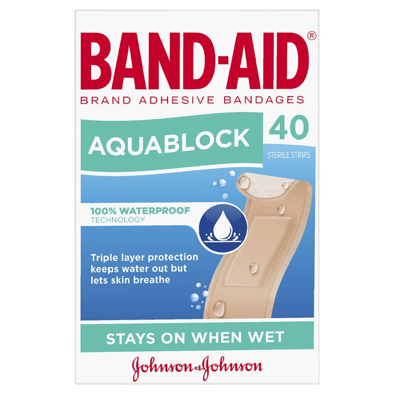Band-Aid Aquablock Sterile Strips 40 Pack