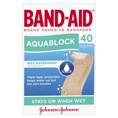 Band-Aid Aquablock Sterile Strips 40 Pack