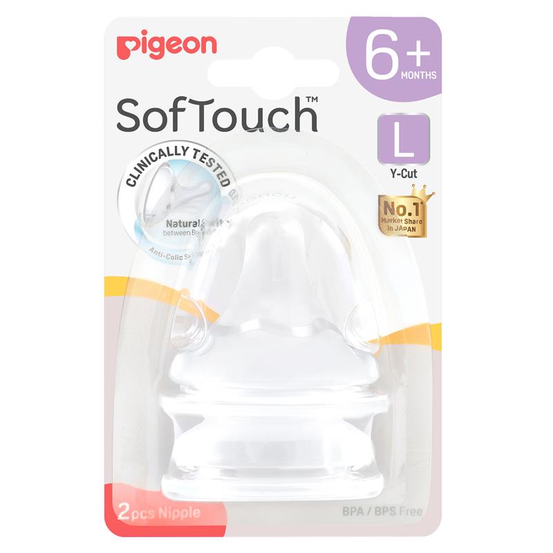Pigeon SofTouch Teat L 2 Pack