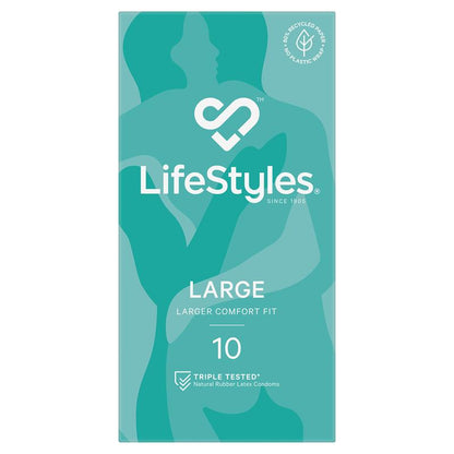 LifeStyles Condoms Large 10 Pack