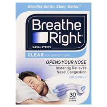 Breathe Right Clear Large Nasal Congestion Strips 30 - GimmeNow