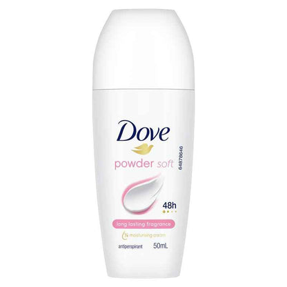 Dove Women Antiperspirant Deodorant 48h Roll On Powder Soft 50ml