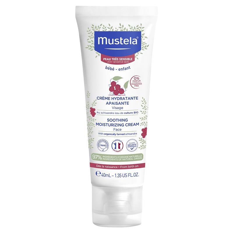 Mustela Soothing Moisturising Face Cream Fragrance Free 40ml
