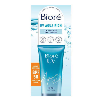 Biore Aqua Rich Moisturiser SPF50 50ml