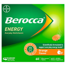 Berocca Energy Orange 60 Effervescent Tablets Exclusive Size