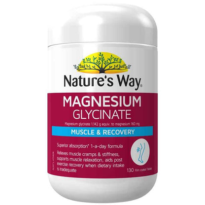 Nature's Way Magnesium Glycinate 130 Tablets