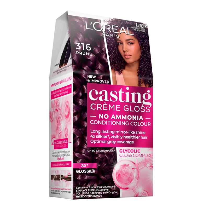 L'Oreal Paris Casting Creme Gloss Semi-Permanent Hair Colour - 316 Prune