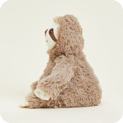 Warmies Large Sloth Brown/White Weighted Plush Toys 30cm Wellbeing Gift Idea for 0m+