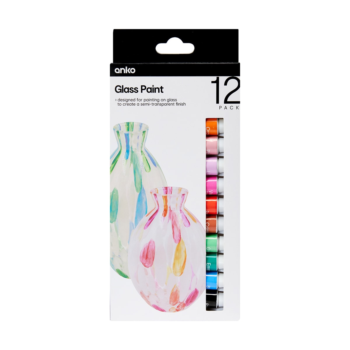 12 Pack Glass Paint