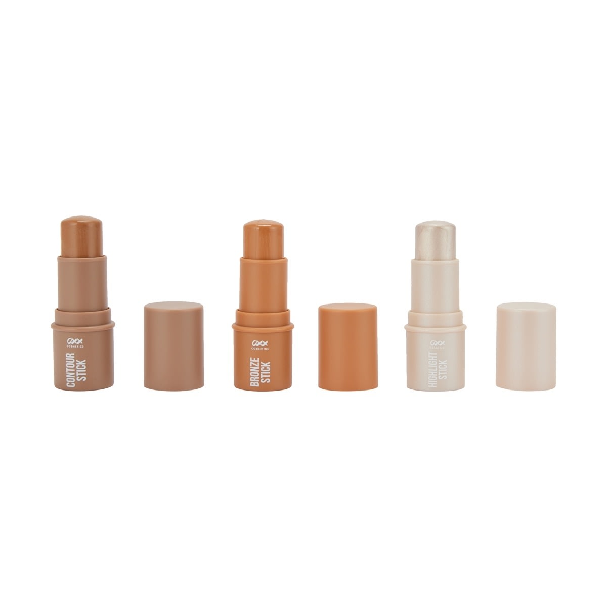OXX Cosmetics 3 Piece Mini Contour Kit - Latte, Champagne and Caramel