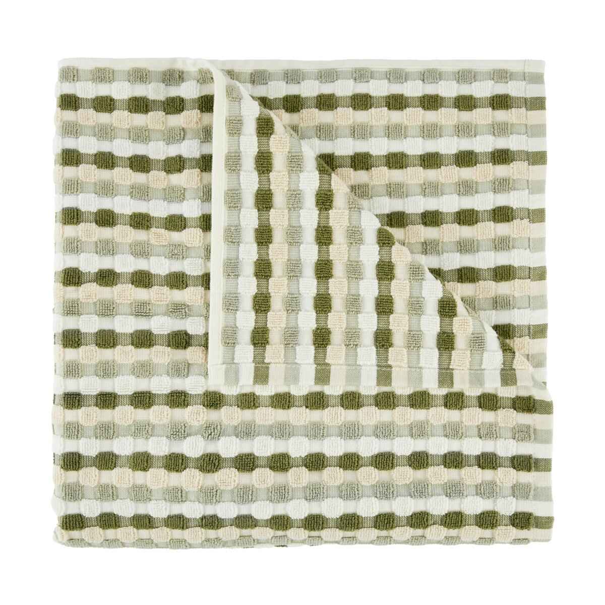 Green Popcorn Cotton Bath Towel