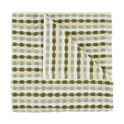 Green Popcorn Cotton Bath Towel