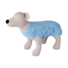 Pet Bathrobe - Medium, Blue