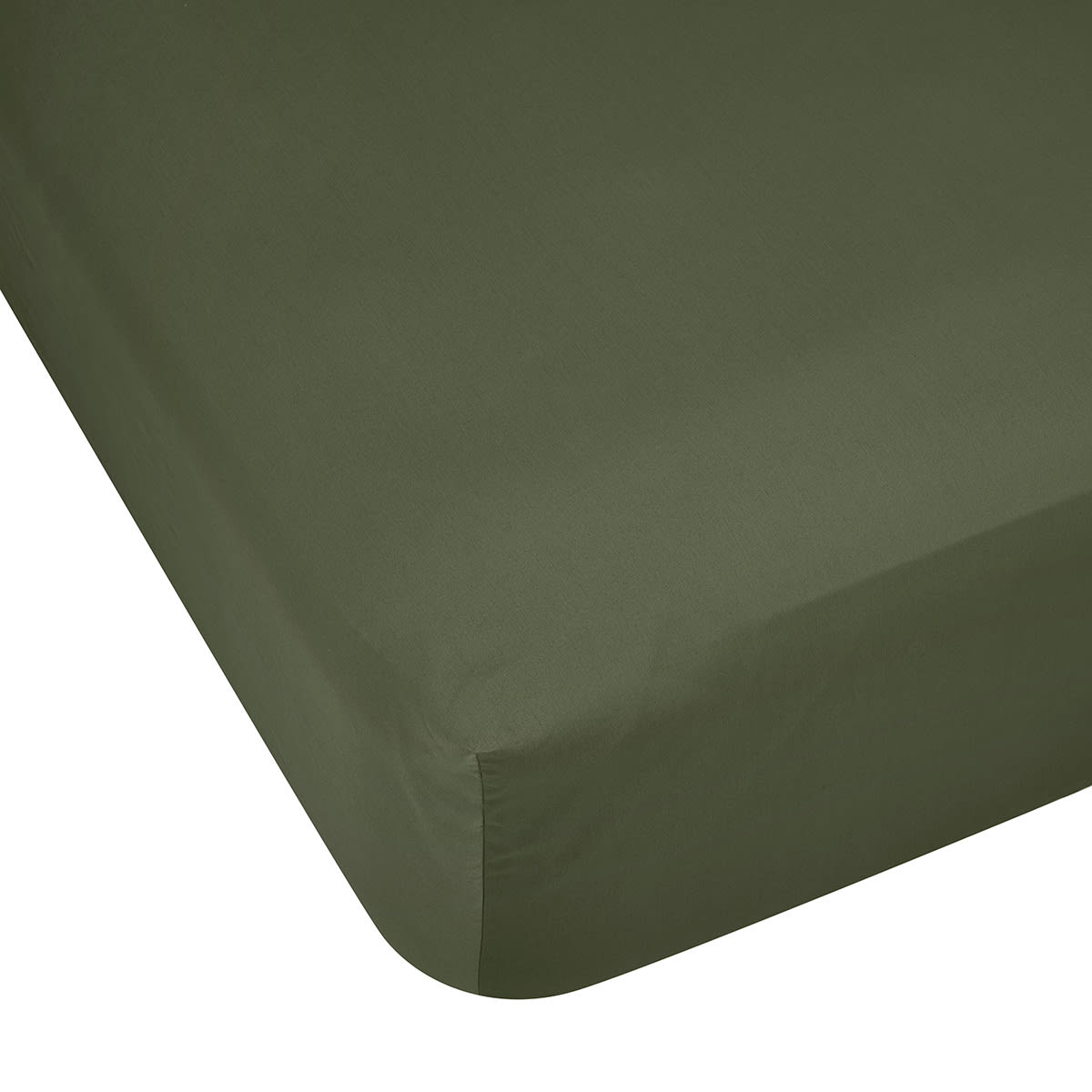 500 Thread Count Australian Grown Cotton Fitted Sheet - Queen Bed, Forest