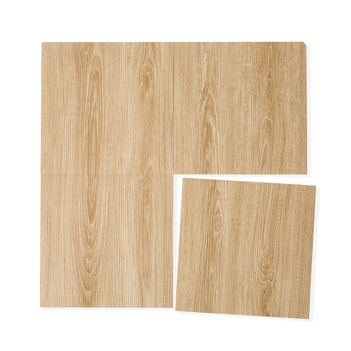 8 Pack Vinyl Floor Tiles - Oak Look