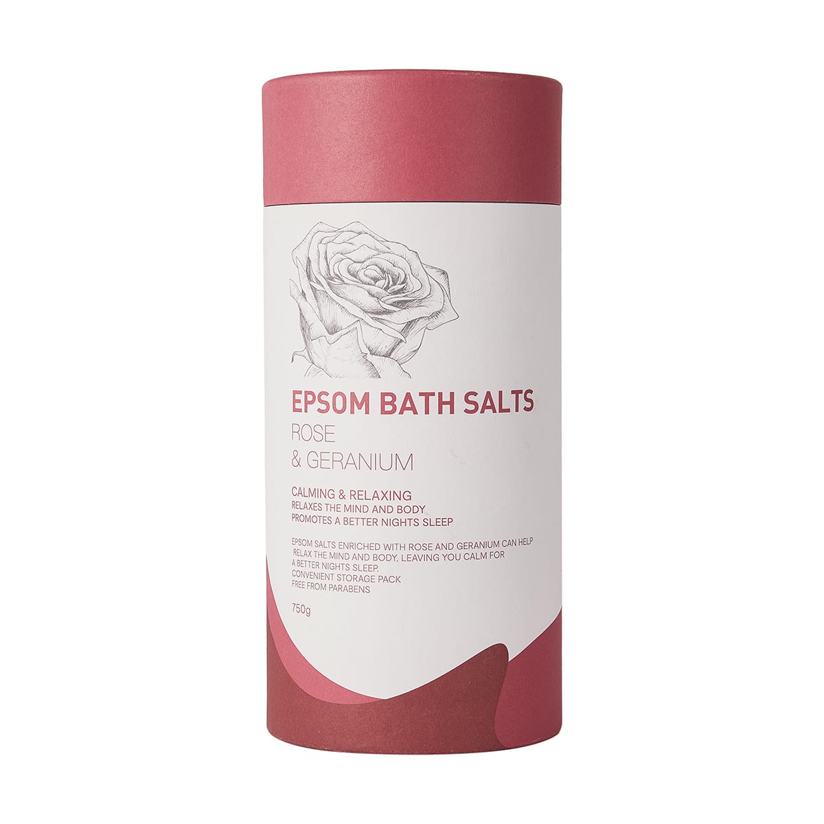 Epsom Bath Salts 750g - Rose and Geranium