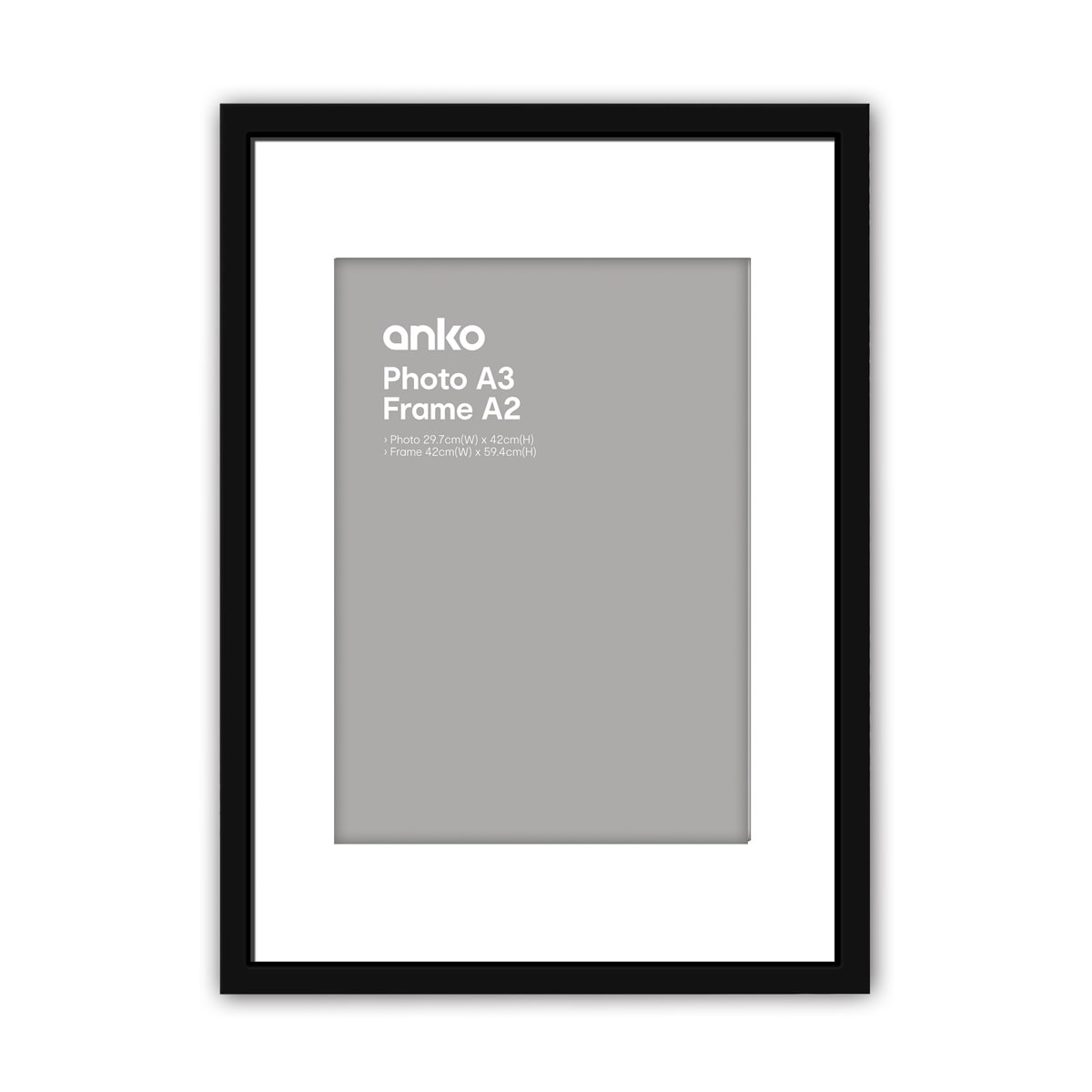 A2 Box Mat A3 Frame Black