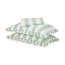 250 Thread Count Cotton Ruffle Sheet Set - Queen Bed, Sage