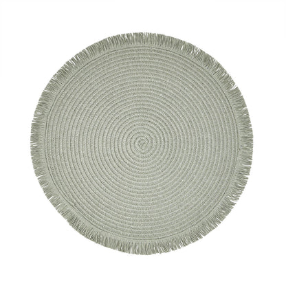 Sage Green Fringed Placemat