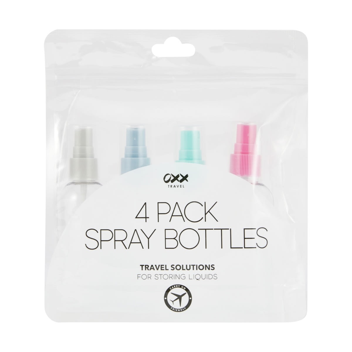 4 Pack Travel Solutions Spray Bottles