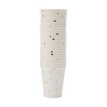 24 Pack Gold Foil Dot Paper Cups