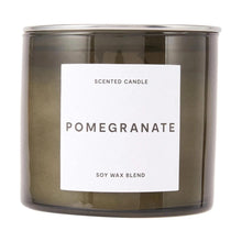Pomegranate Inspired Glass Candle